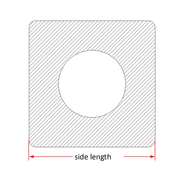 Quadratisches Aluminiumoxid-Keramikrohr - Details mit einer Lochgröße
