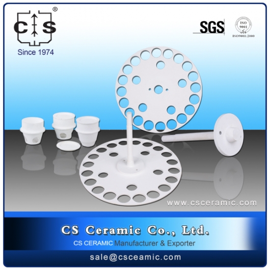 Drehschale und Schaft aus Keramikasche für CKIC 5E-MAG6700 Proximate Analyzer – TGA-Test
