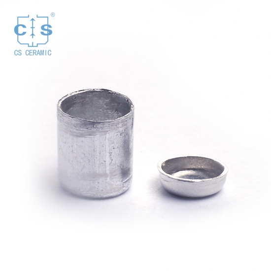 d5 * 8mm aluminium pfannen und deckel für setaram (thermo analyse tiegel)