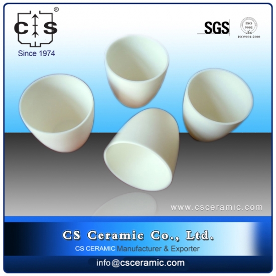 Keramiktiegel aus Zirkonoxid mit einer Temperatur von bis zu 2400 c