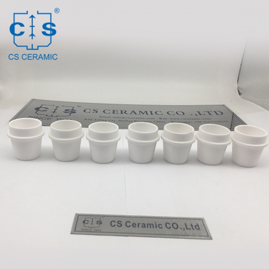OEM-TGA-Aluminiumoxid-Keramiktiegel für TGA-thermogravimetrische Analysatoranalysen
