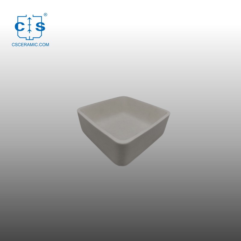Quadratischer AlN-Aluminiumnitrid-Keramiktiegel mit hoher Wärmeleitfähigkeit