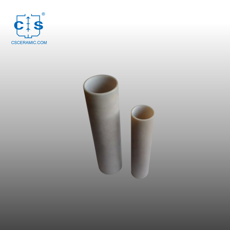 ALN-Aluminiumnitrid-Keramikrohr mit hoher Wärmeleitfähigkeit, beide Seiten offen