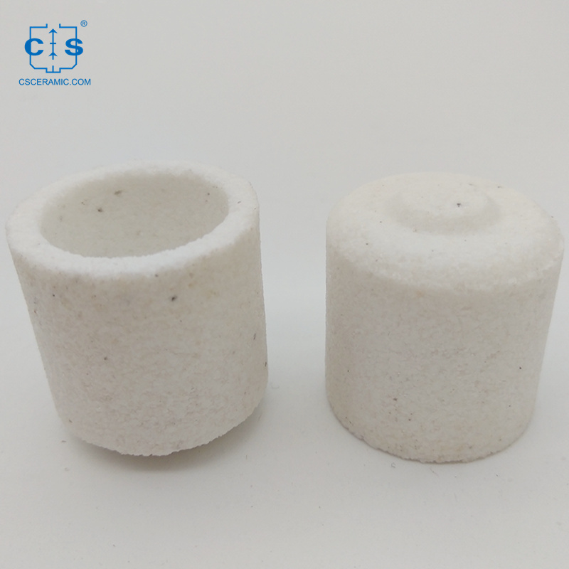 23 * 23 mm Keramiktiegel für den Kohlenstoff-Schwefel-Analysator zur Kohlenstoff-Schwefel-Erkennung